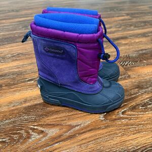 Columbia‎ 12 Girls Purple Suede Snow Boots Winter Shoes